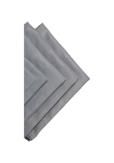 Silver Home Mikrofiber Dekoratif Cam Bezi Gri 5'li 42 x 68 CM