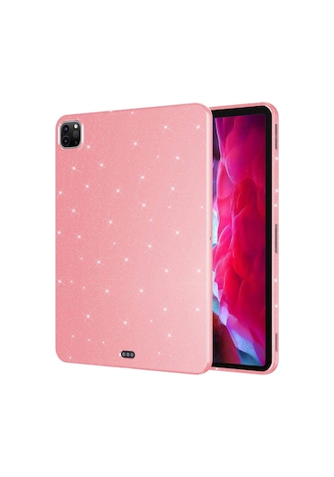 Apple Uyumlu iPad Pro 11 2022 M2 Simli Parlak Görünümlü Zore Tablet Koton Kılıf Casesuar