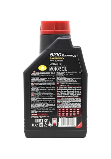 Motul 8100 Eco-Nergy 5W-30 Tam Sentetik Motor Yağı 1 L