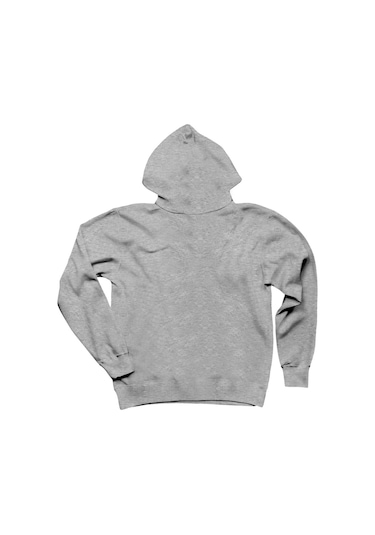 Korn Logo 2 Gri Kapşonlu Unisex Sweatshirt Hoodie Gri