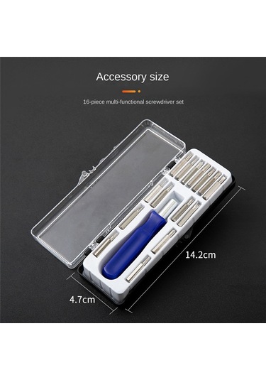 Leasetake 16'sı 1 Arada Tornavida Çok Amaçlı Tornavida Seti Hediye Küçük Tornavida Çok Amaçlı Toplu Başlık