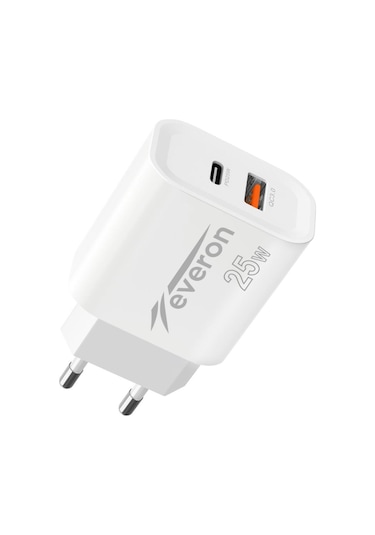Everon EVR-023 25 W PD USB Type-C Girişli Hızlı Şarj Cihazı