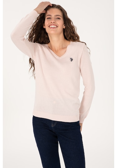 U.s. Polo Assn. Kadın Açık Pembe Kazak /triko 50313590-vr078 Acık Pembe