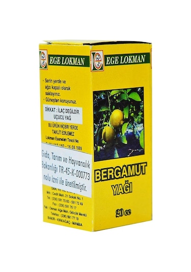 Ege Lokman Bergamot Yağı 20 ML