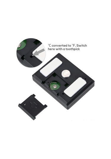 Yifomall Kt502 Akvaryum Su Sıcaklığı Ölçer - Lcd Ekranlı, Yüksek/düşük Sıcaklık Alarmı, Pil Yok