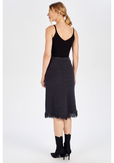 Peraluna Antrasit Renk Bohem Etek Antrasit