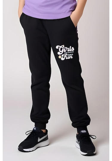 Fyk Kids Kız Çocuk Yuvarlak Yaka Baskılı Girls Fun Alt-üst Pijama Takımı Lila