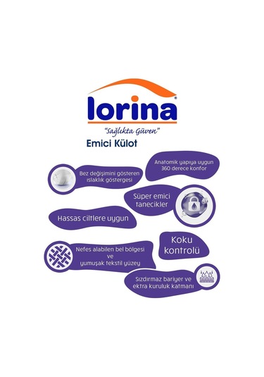 Emici Külot Hasta Bezi Medium 120 Adet M