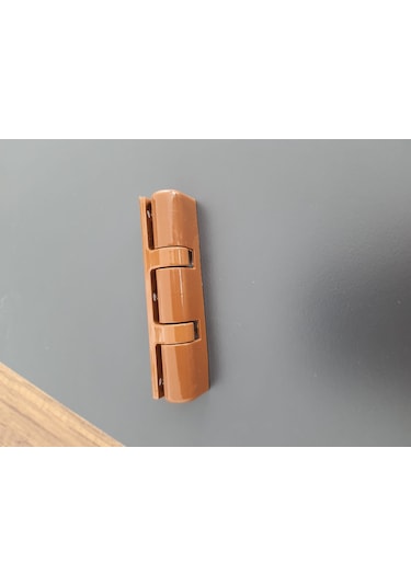 90 Mm Pvc Pimapen Kahverengi Quick Çelik Kapı Menteşesi 5 Adet