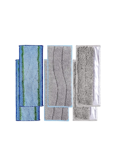 Youmex İrobot Braava Jet M6 Serisi İçin 6'lı Farklı Tipte Çözünür Temizlik Fırçaları Seti 2 Derin Temizlik + 2 Islak Mop + 2 Ek