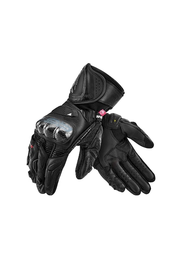 Shima Rs-3 Korumalı Kadın Motosiklet Eldiveni Siyah