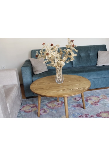 Ahşap Yuvarlak Ort Sehpa- 75 Cm Çap Ahşap Yuvarlak Ort Sehpa- 75 Cm Çap