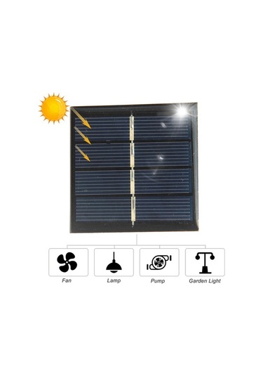 Pazly 0.45w 2v 225ma Polikristal Silikon Mini Güneş Paneli, Taşınabilir Şarj, Kamp, Bahçe Aydınlatması İçin Uygun