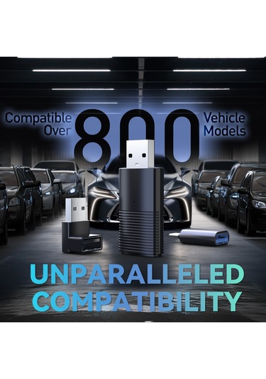 Yifomall Mınıx Cp86 Kablolu Carplay'den Kablosuz Dönüştürücü, İphone Araç Bağlantısı, Müzik/navigasyon/arama/dil Komutları, Usb-a To Type-c Ve 90 Derece Usb-a Adaptörü, Siyah