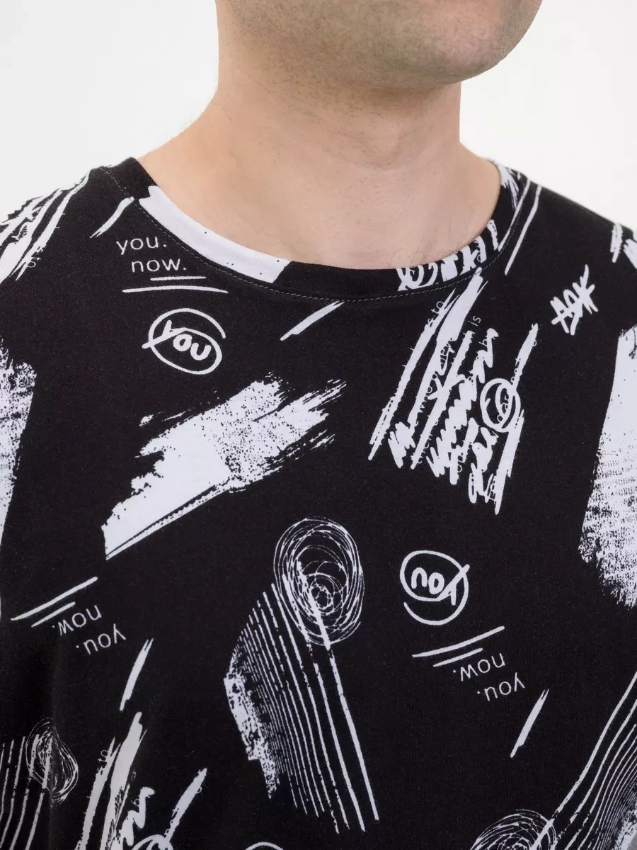 Natıvıa Pamuklu Baskılı Tişört 231376556 Siyah