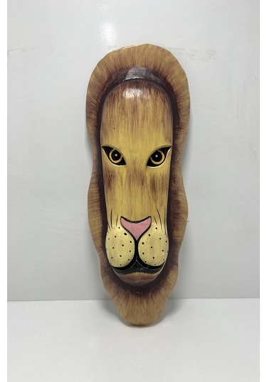 Ahşap Aslan Maske 50 Cm