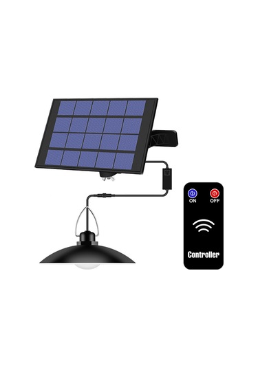 Ximistore9 Solar Enerjili Led Bahçe Aydınlatma Lambası, Su Geçirmez, Uzaktan Kumandalı, 20 Led, Beyaz Işık, Siyah Çok Renkli