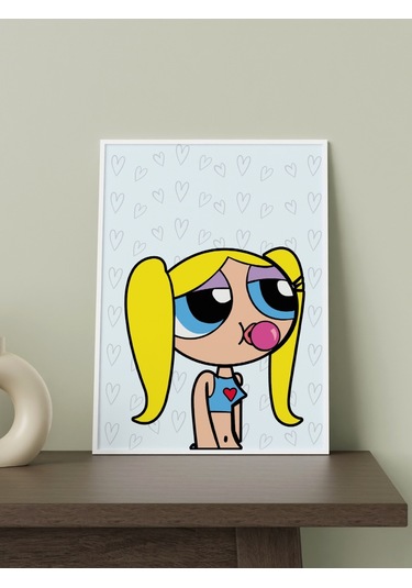 Powerpuff Girls Tasarımlı 24 33 Cm 350 Gr. Kuşe Kağıt Poster Pyt1