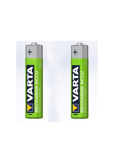 Varta 58397 Phone 550 mAh AAA Ni-MH Şarj Edilebilir İnce Kalem Pil 2'li