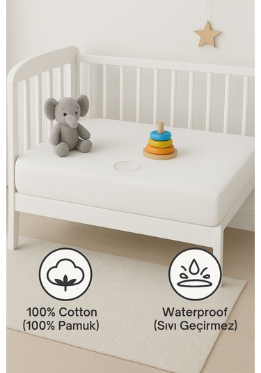 Formeya %100 Pamuk Sıvı Geçirmez Bebek Ve Çocuk Alezi