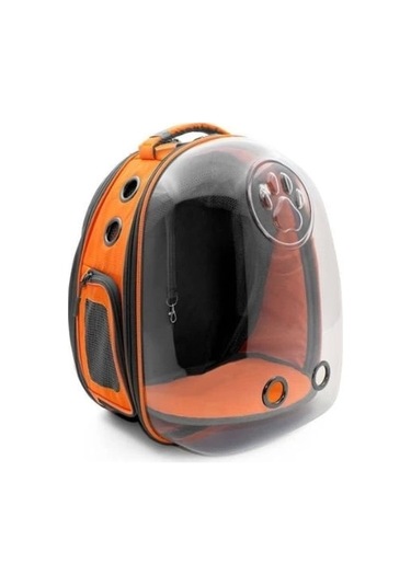 Cattie Fileli Kedi Ve Küçük Irk Köpek Taşıma Sırt Çantası Turuncu 25x60x40 Cm