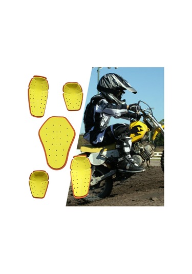 Suntek Motokros Motosiklet Için 5 Adet Vücut Koruyucu