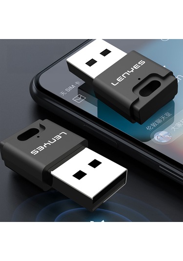 Lenyes Lr203 Usb Bluetooth 5.0 Wireless Transmitter Adaptör Siyah