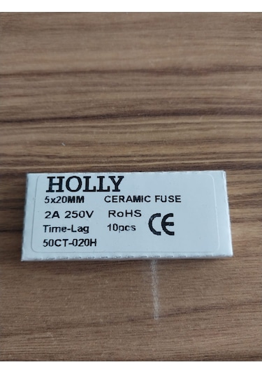 Hollyfuse 2A 250V Time-Tag seramik sigorta