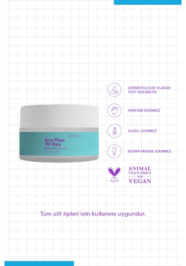 She Vec Any Tıme Of Day-48 Saat Etkili Nemlendirici Krem 50 ML