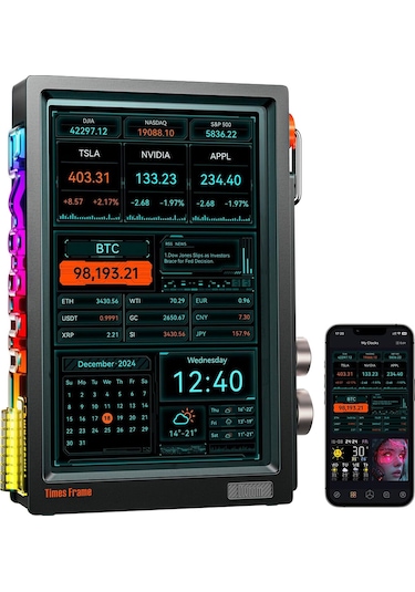 Divoom Times Frame 10.1 Akıllı Kişiselleştirilebilir Dijital Çerçeve, 64gb Siyah