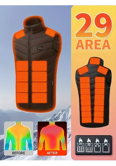 Willowhaven Erkek Ve Kadın Isıtmalı Yelek, 4 Kontrollü, 3 Isı Seviyeli, Pil Hariç, M Beden