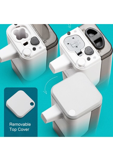 Hangfox 600ml Beyaz Otomatik Algılama Köpük Sabun Dağıtıcı - Masaüstü/duvar Montajlı, 3 Seviye Ayarlanabilir, Pil Yok Duvar Tutucu Hediye Beyaz