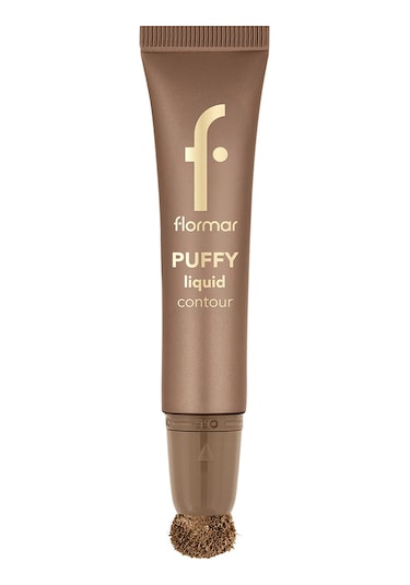 Flormar Puffy Liquid Hafif Yapılı & Sünger Aplikatörlü Yoğunluğu Ayarlanabilir Likit Kontür 001 Amber