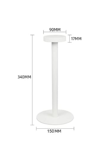 Forlife Dokunmatik Şarjlı Dekoratif Halter Led Masa Lambası