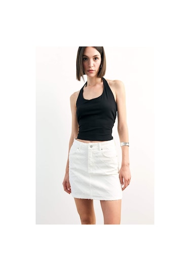 Defacto Jean Mini Etek F9558ax25smnm63 Mavi