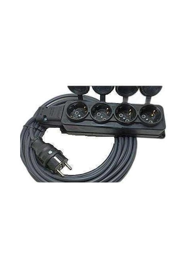 Bemis 4'lü Kauçuklu Priz 3x2.5mm Uzatma 7 MT