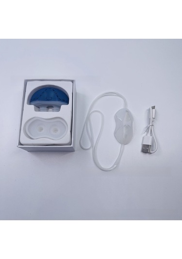 Qingmipy Güncellenmiş Mavi Silikon Burun Tıkanıklığı Ve Horlama Önleyici, Konforlu Uyku İçin Elektrikli Solunum Düzeltici 2. Nesil Toplu Satış