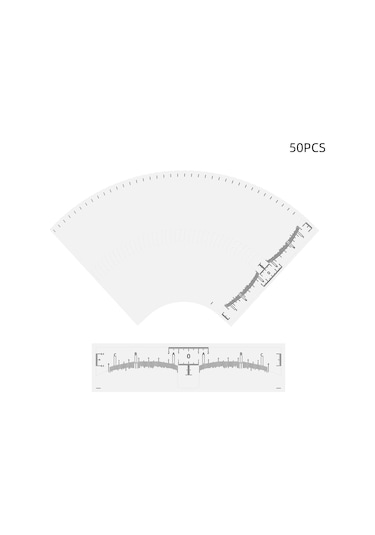 Wezone Pvc Kaş Tasarım Aracı 50 Adet: Keskin Ölçü, Kolay Kullanim, Simetrik Kaşlar İçin Tek Kullanimlı Yerleştirici Çubukları