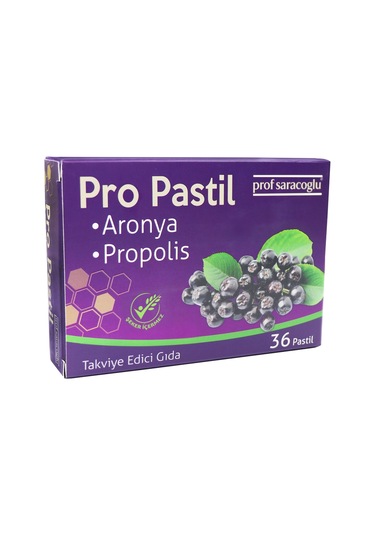 Prof Saracoglu Aronya & Propolis Pro Pastil 36'lı