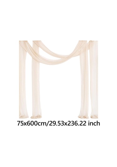 Homyl Düğün Kemeri Drapaj Masa Koşucusu Arka Plan Temalı Şampanya