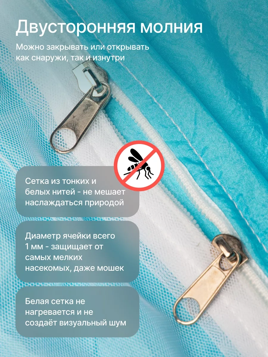 Roadlike Sinek Tülü İle Asılı Kamp Hamak 18695339 Açık Mavi