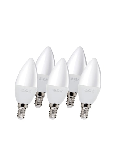 Ack 7w E14 Led Ampul 6500k Beyaz Aa09-00713 5'li Paket