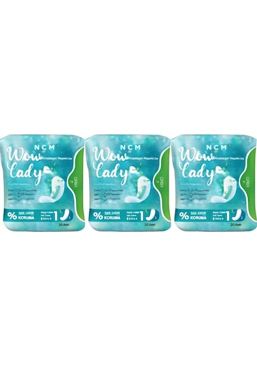 Wow Lady Günlük Set 3 x 20'li