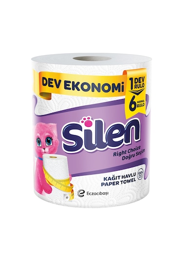 Silen Kağıt Havlu 6'lı Dev Rulo