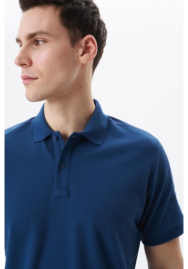 AR-MA Arma Erkek Regular Fit % 100 Pamuk Pike Polo Yaka Tişört Y29374355202 İndigo