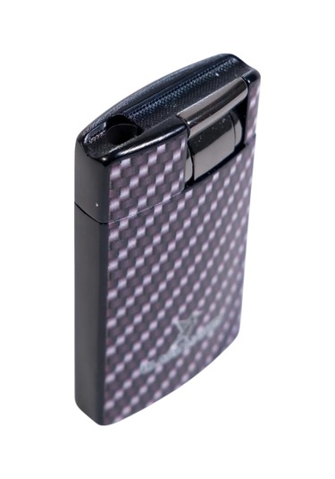 Black Martin Tek Torch Pürmüz Karbon Desenli Siyah Puro Çakmağı - Tr9297