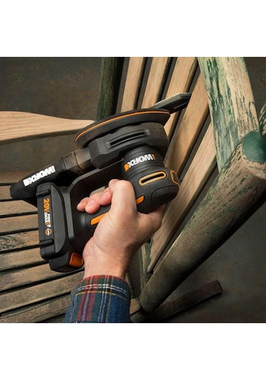 Worx WX822 20 V 2.0 Ah Li-ion Şarjlı Profesyonel Üçgen Mouse Zımpara