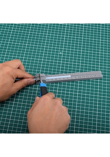 Fochsia Gri Sku Ptfe Boru Kesme Aleti Çift Ölçekli Metrik İnç Dayanıklı Plastik Gri