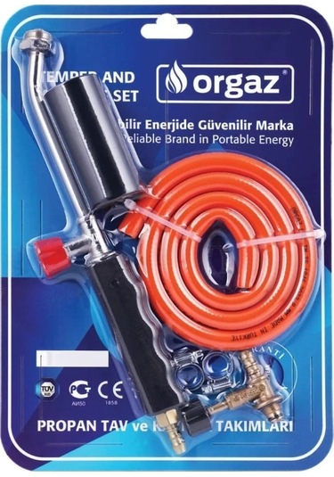 Orgaz Hortumlu Şaloma Takım 57mm Başlık Oh-5700 Siyah