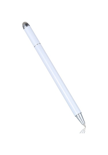 Yaozixa 3'lü Metal Dokunmatik Kalem: Disk+iletken Kumaş Ucu+neutral Kalem, 180 Eğilebilir Uç, Hassas Yazı, İos/android Uyumlu, Beyaz